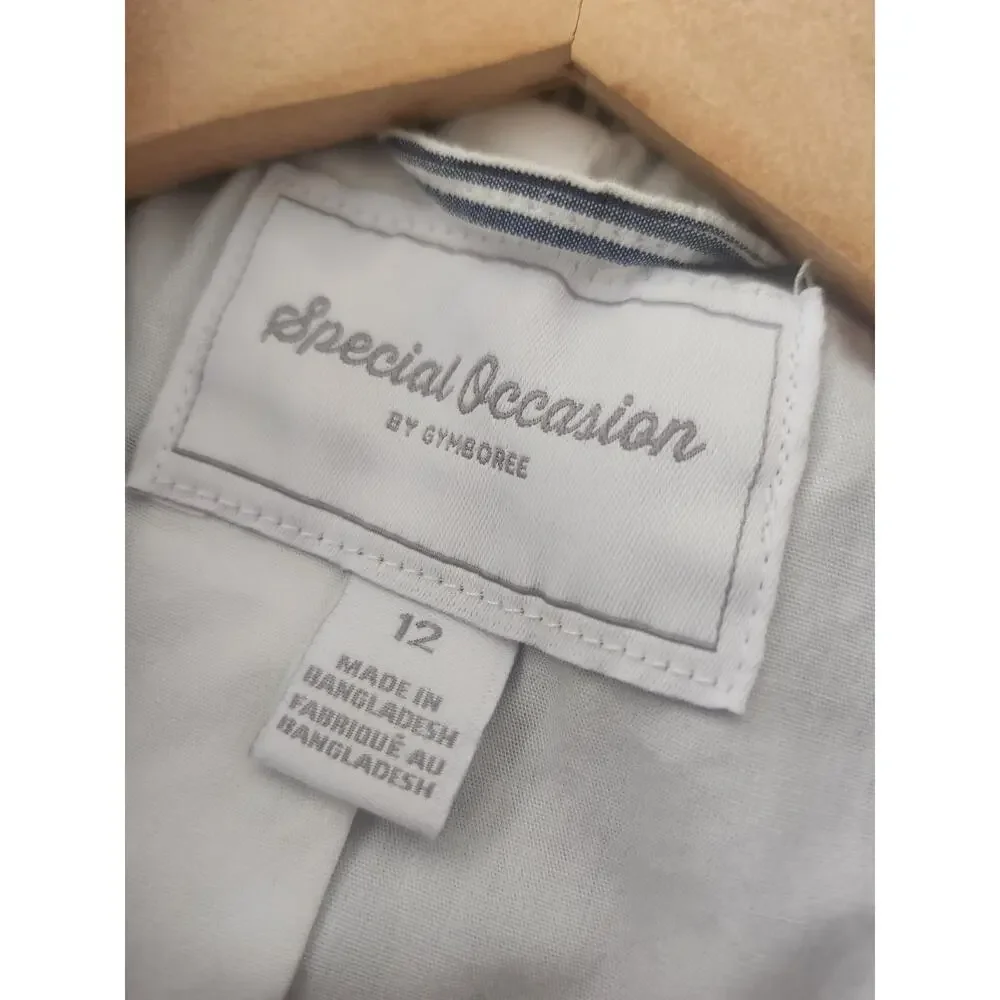 12 Gymboree special occasion seersucker blazer